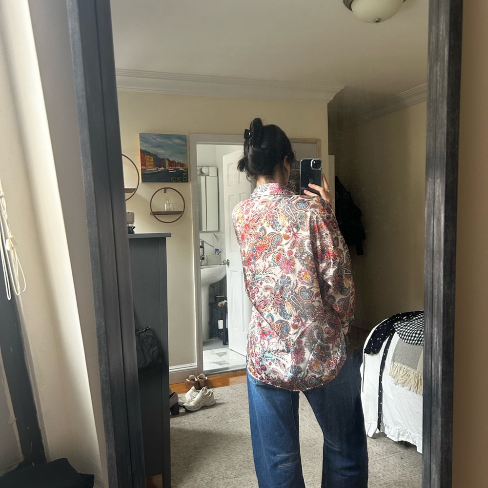 Bright silk Zara Blouse